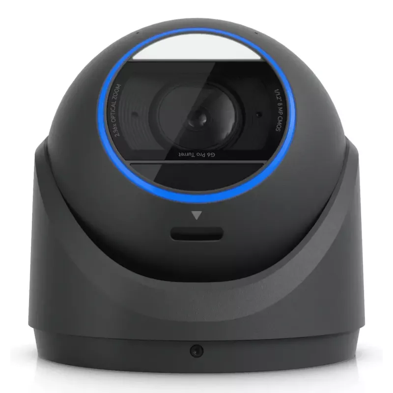Câmara de segurança IP UBIQUITI UVC-G6-Pro-Turret-B – 3840×2160, CMOS de 1/1,2″, zoom ótico 2,36×, PoE+, montagem em teto/parede, interior/exterior