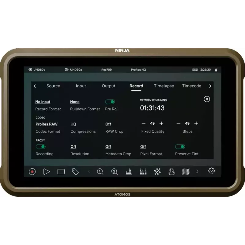 Monitor Atomos Ninja ULTRA 13,2 cm 1920 x 1080 ecrã tátil