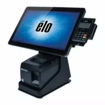 Suporte de impressora Elo mPOS E353758, branco, para monitores táteis de 10/15