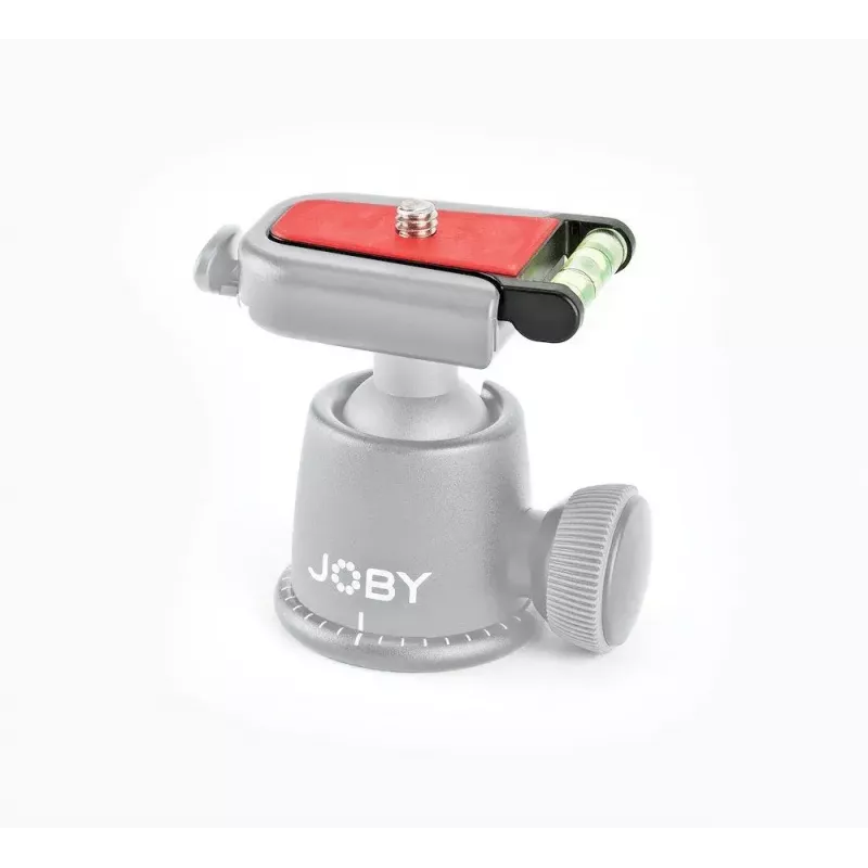 Cabeça de tripé Joby QR Plate 3K preto vermelho ABS aço inoxidável TPE 1/4