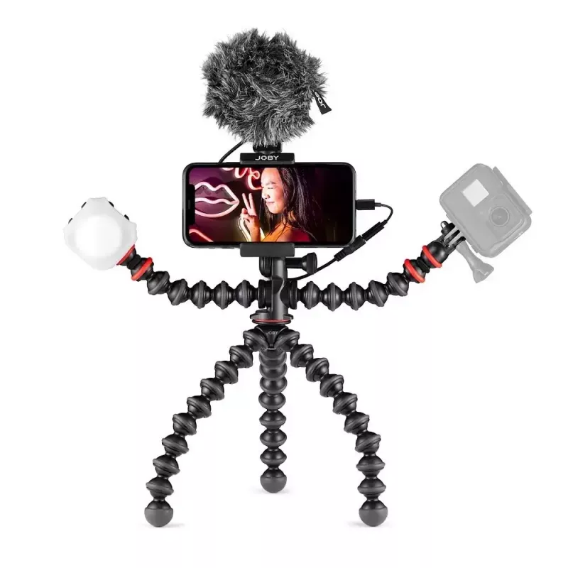 Kit de vlogging Joby GorillaPod Mobile Joby JB01645-BWW 3 pernas 540 g preto vermelho
