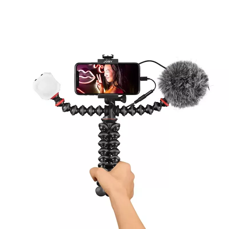 Kit de vlogging Joby GorillaPod Mobile Joby JB01645-BWW 3 pernas 540 g preto vermelho