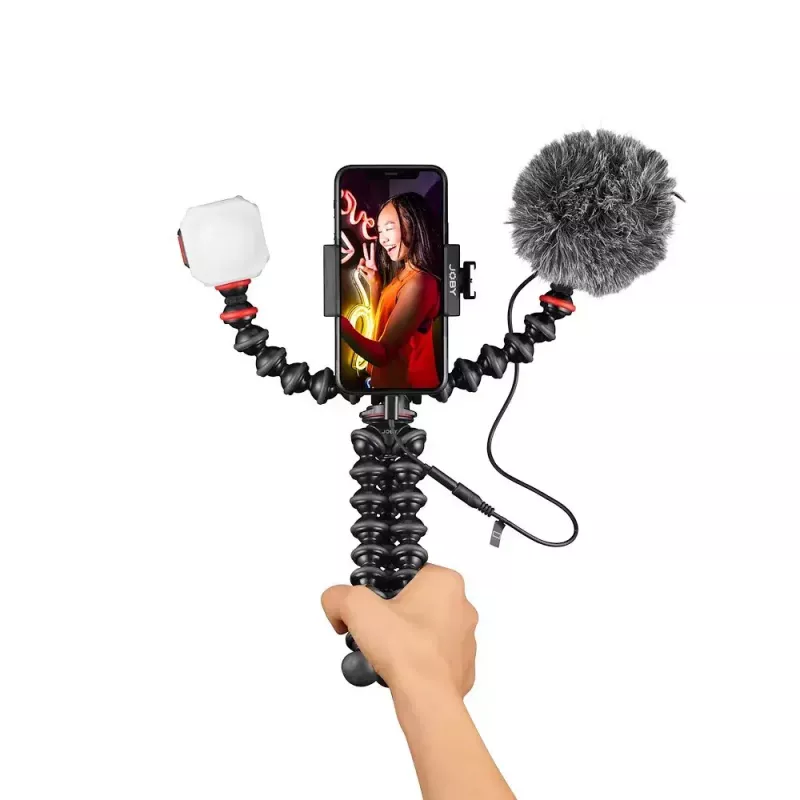 Kit de vlogging Joby GorillaPod Mobile Joby JB01645-BWW 3 pernas 540 g preto vermelho