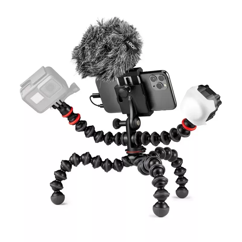 Kit de vlogging Joby GorillaPod Mobile Joby JB01645-BWW 3 pernas 540 g preto vermelho