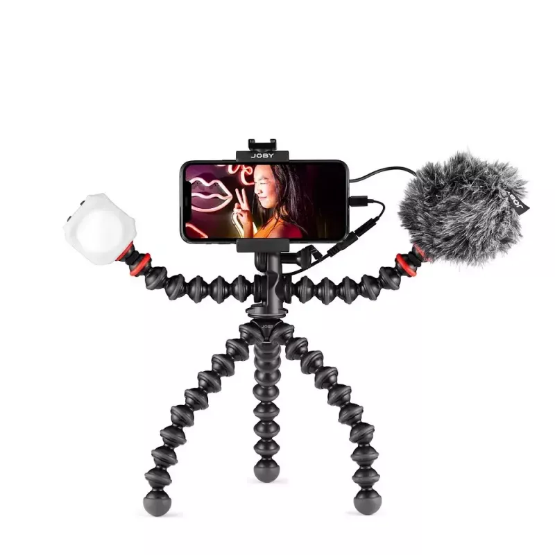 Kit de vlogging Joby GorillaPod Mobile Joby JB01645-BWW 3 pernas 540 g preto vermelho