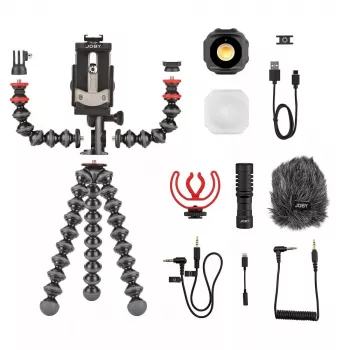 Kit de vlogging Joby GorillaPod Mobile Joby JB01645-BWW 3 pernas 540 g preto vermelho