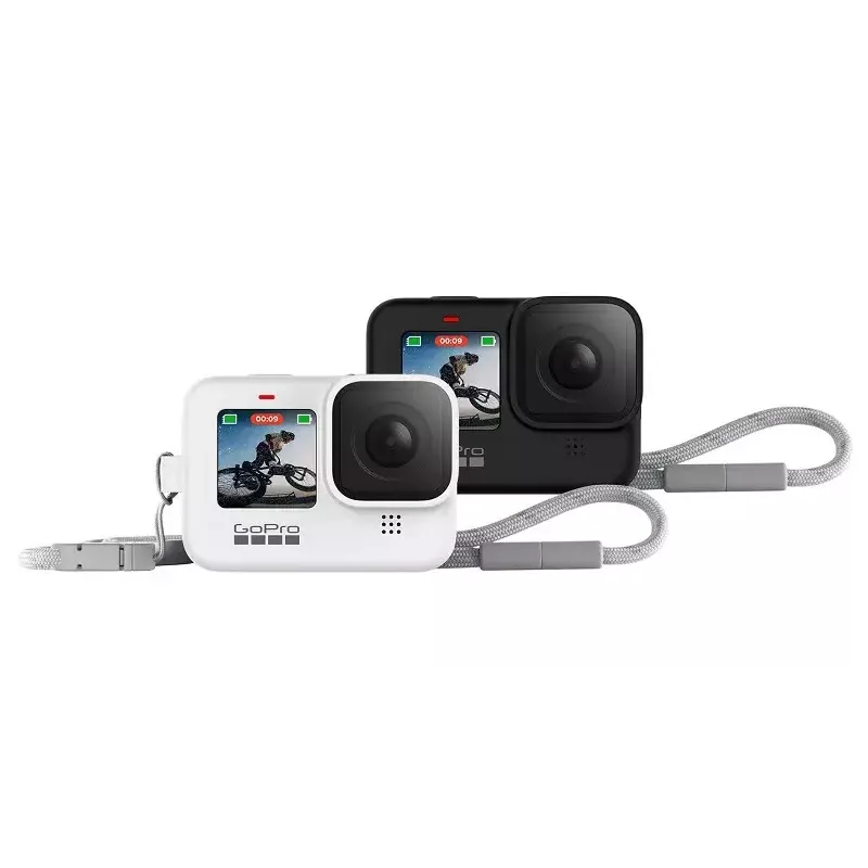 GoPro capa de proteção + correia de transporte para HERO9/HERO10/HERO11 Black, branco (ADSST-002)