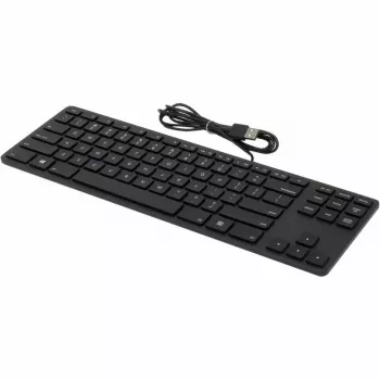 Teclado Matias Tenkeyless FK308PCLBB RGB preto — teclado mecânico compacto, layout Tenkeyless, retroiluminação RGB