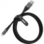 Cabo USB para Lightning OTTERBOX Premium 2 m – Dark Ash preto, USB-A para Lightning, carregamento e transferência de dados duradouros
