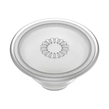 Grip PopSockets PlantCore by Popsockets — pega universal para telemóvel, cinzento translúcido, 38,8 × 7,7 mm