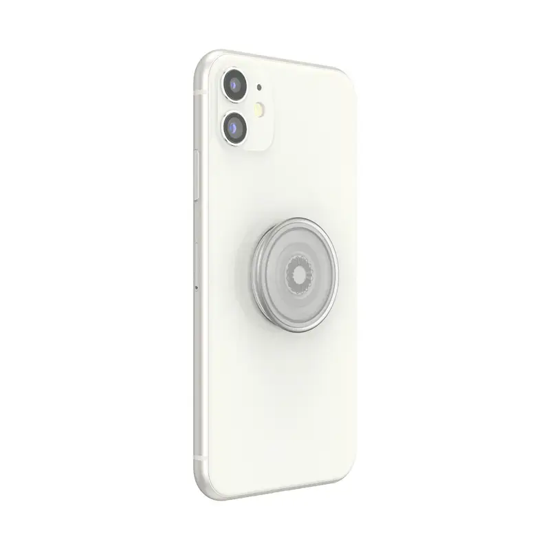 Grip PopSockets PlantCore by Popsockets — pega universal para telemóvel, cinzento translúcido, 38,8 × 7,7 mm
