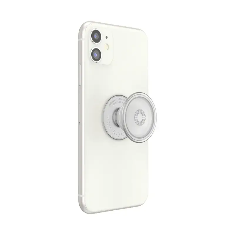 Grip PopSockets PlantCore by Popsockets — pega universal para telemóvel, cinzento translúcido, 38,8 × 7,7 mm