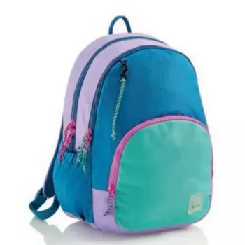 Mochila Miquelrius Triple Oslo Recycled, 27 L, 3 compartimentos, roxa