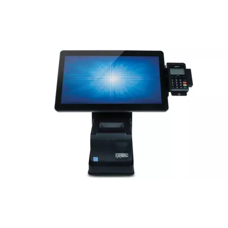 Suporte POS Elo Touch Solutions Wallaby preto de secretária compatível com 10-15 polegadas