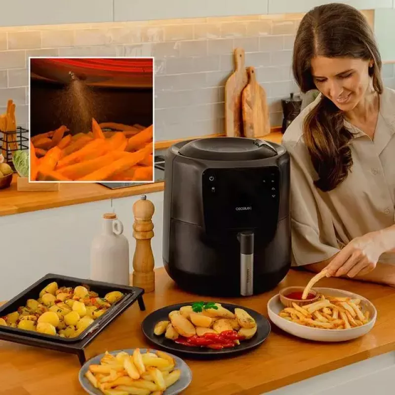 Fritadeira sem gordura Cecotec 03300 5,5 L 1550 W preta