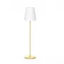Lâmpada de chão LED Newgarden Lola fina dourada branca 10 lâmpadas 25000h