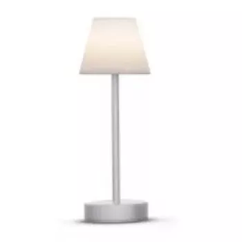 Lâmpada de mesa Newgarden LOLA fina 30 2 W LED cinzenta IP44