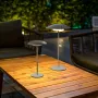 Lâmpada a pilhas NewGarden SARDINIA 30 antracite LED, lâmpada exterior portátil recarregável