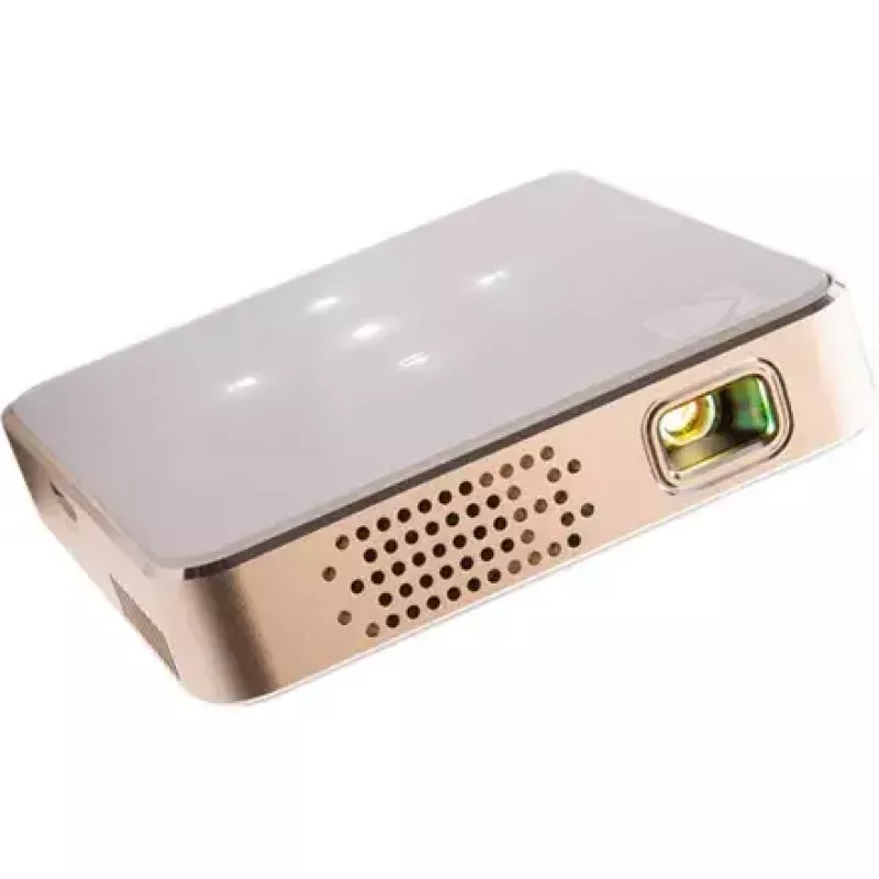 Projetor Kodak Luma 150 Wi‑Fi Branco‑Dourado, projetor LED pico portátil com conectividade sem fios