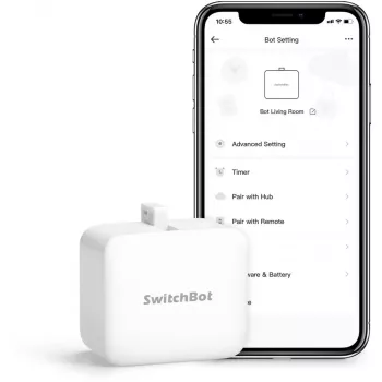 Robô pressionador de botões SwitchBot Bot da Switchbot, modelo SwitchBot-S1W, branco