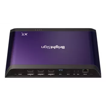 Leitor de multimédia digital BrightSign XT1145 8K Ultra HD Preto Roxo