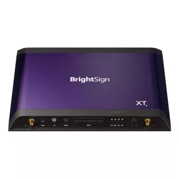 Leitor de multimédia digital BrightSign XT1145 8K Ultra HD Preto Roxo