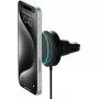 Suporte de ventilação automóvel sem fios iOttie Velox Qi2 MagSafe — VLXWCG212, carregamento sem fios magnético Qi2 para modelos de iPhone compatíveis
