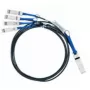 Cabo InfiniBand/fibra ótica Nvidia MC2609130-001 1 m QSFP 4x SFP+ preto