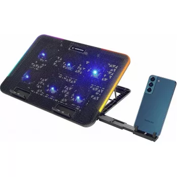 Rato gaming com fios RAMPAGE SIXPOWER R9 com iluminação RGB e design ergonómico