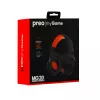 Headset Preo 125085402 com fios gaming preto vermelho 20-20000 Hz