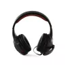 Headset Preo 125085402 com fios gaming preto vermelho 20-20000 Hz