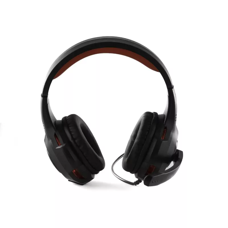 Headset Preo 125085402 com fios gaming preto vermelho 20-20000 Hz
