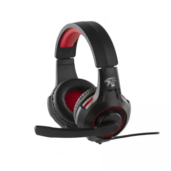 Headset Preo 125085402 com fios gaming preto vermelho 20-20000 Hz