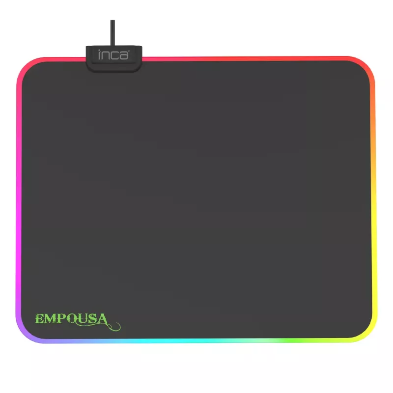 Tapete de rato gaming Inca IMP-024 preto monocromático