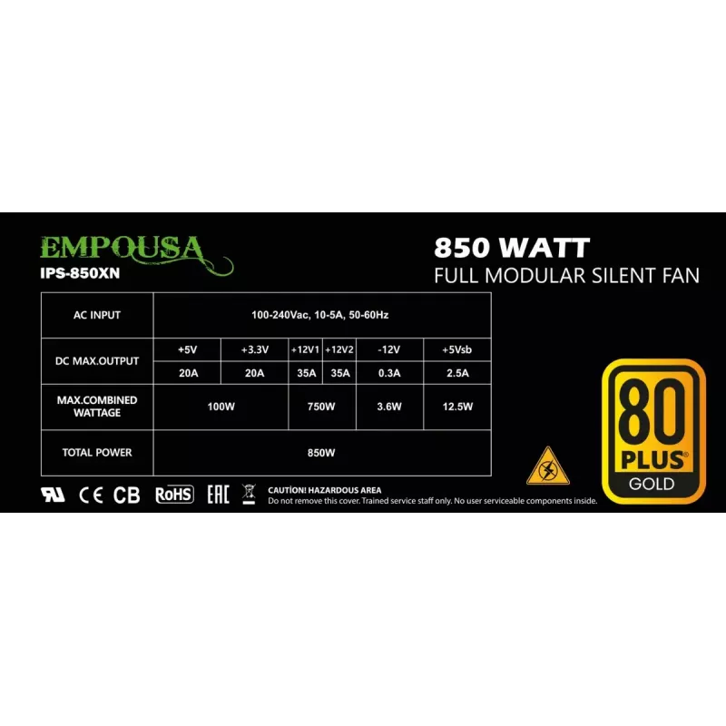 Fonte de alimentação Inca IPS-850XN 850 W