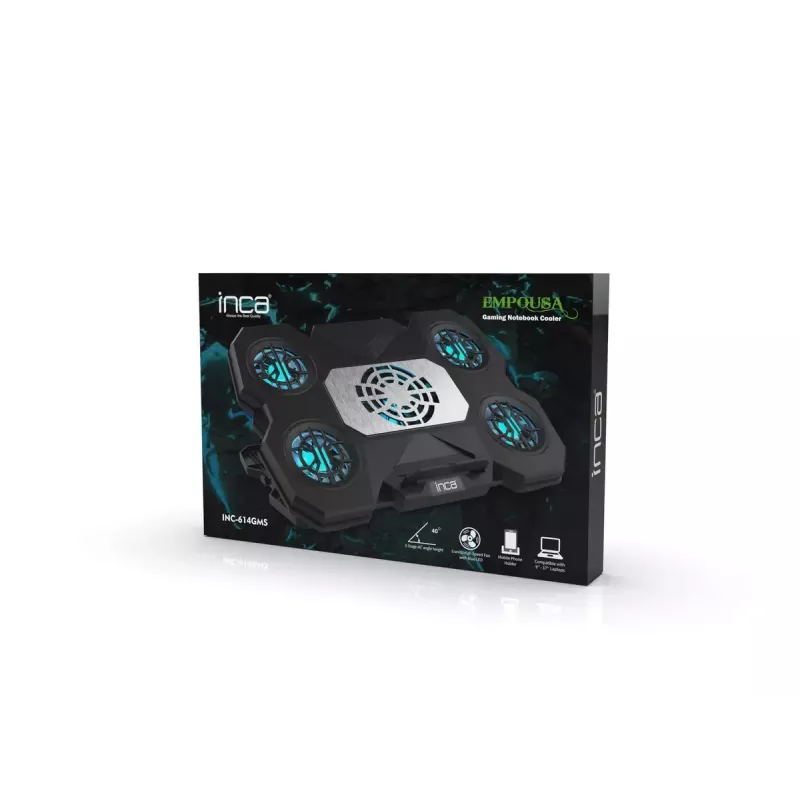 Base de arrefecimento para portátil INCA INC-614GMS design ergonómico funcionamento silencioso