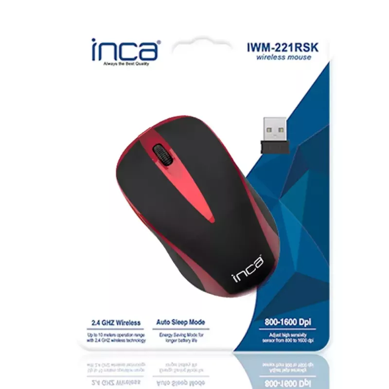 Rato Inca IWM-221RSK RF Wireless Ótico