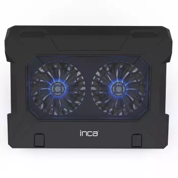 Base de arrefecimento para portátil Inca INC-321RX 43,2 cm 2 ventoinhas Preto