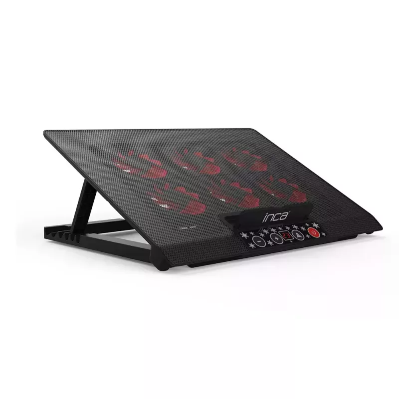Base de arrefecimento para portátil Inca INC-601GMS 43,2 cm 6 ventoinhas USB Preto