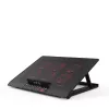 Base de arrefecimento para portátil Inca INC-601GMS 43,2 cm 6 ventoinhas USB Preto