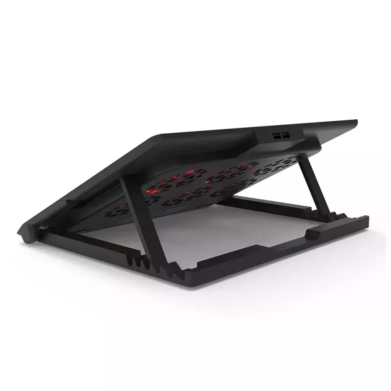 Base de arrefecimento para portátil Inca INC-601GMS 43,2 cm 6 ventoinhas USB Preto
