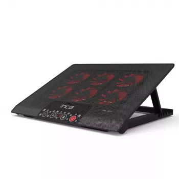 Base de arrefecimento para portátil Inca INC-601GMS 43,2 cm 6 ventoinhas USB Preto