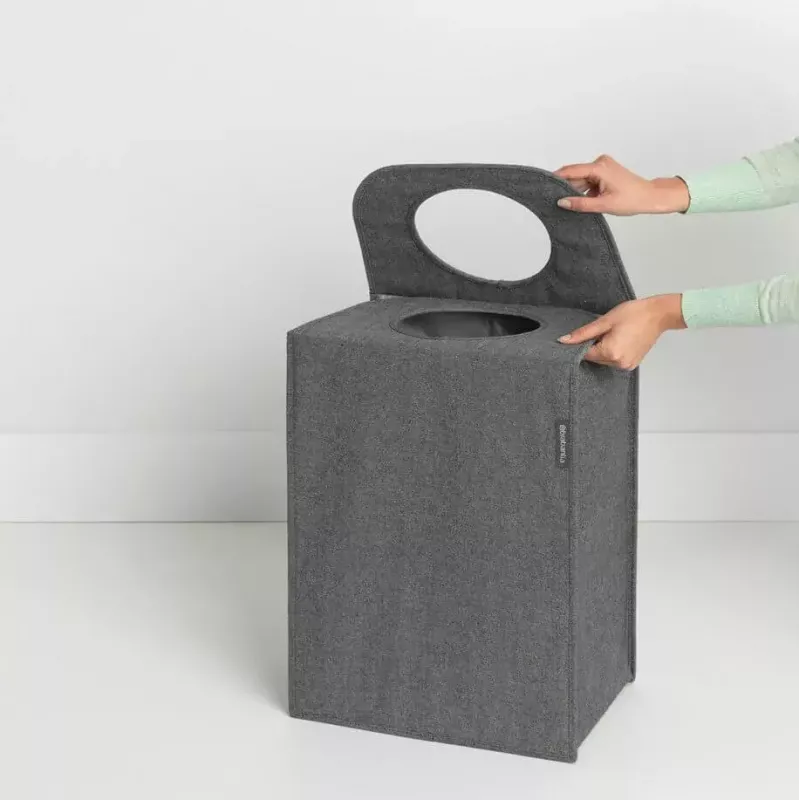 Cesto de roupa Brabantia 120381 55 L Retangular Preto