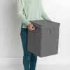 Cesto de roupa Brabantia 120442 35L retangular preto