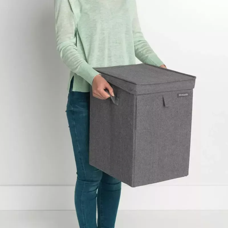 Cesto de roupa Brabantia 120442 35L retangular preto