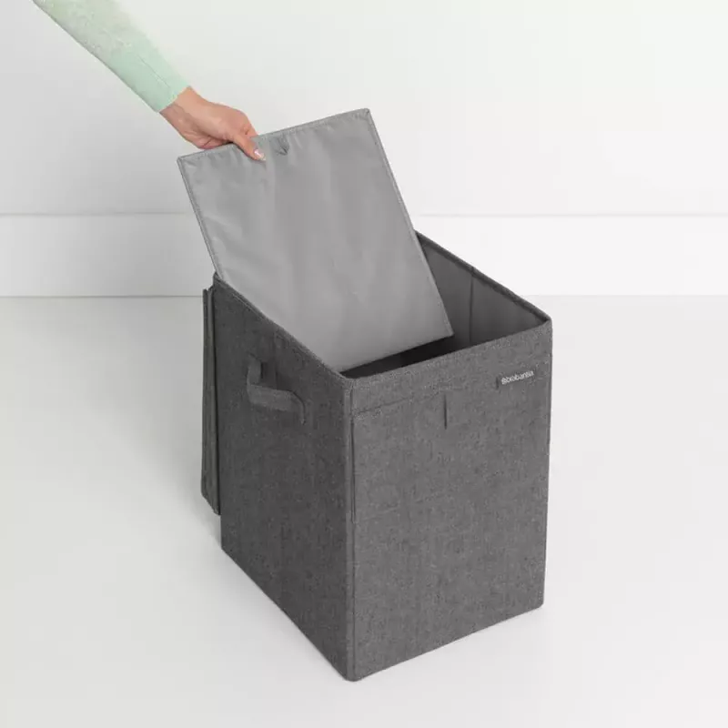 Cesto de roupa Brabantia 120442 35L retangular preto