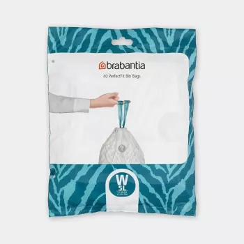 Sacos do lixo BRABANTIA 137846, capacidade 45 L, branco, pack de 40