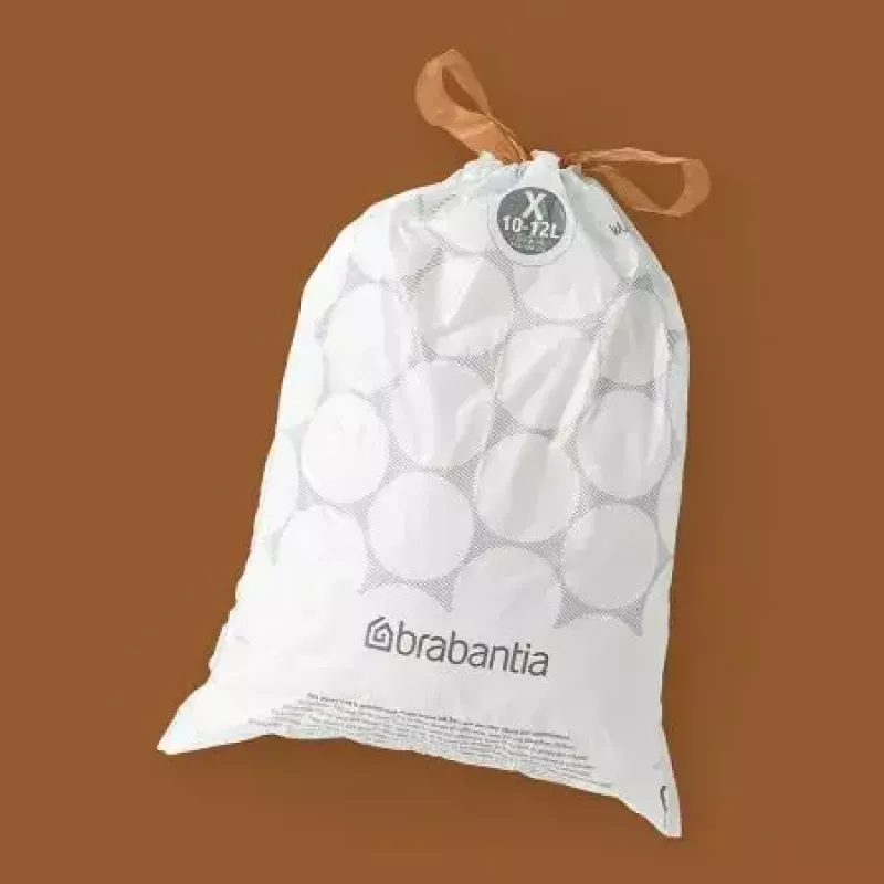 Sacos do lixo BRABANTIA 12 L Branco, embalagem de 40 (Modelo 138041) sacos de plástico 490×357 mm