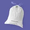 Sacos do lixo BRABANTIA 138164, 20 L, branco, plástico, 40 unid., 545×435 mm