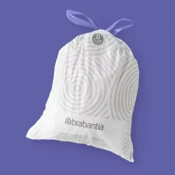 Sacos do lixo BRABANTIA 138164, 20 L, branco, plástico, 40 unid., 545×435 mm